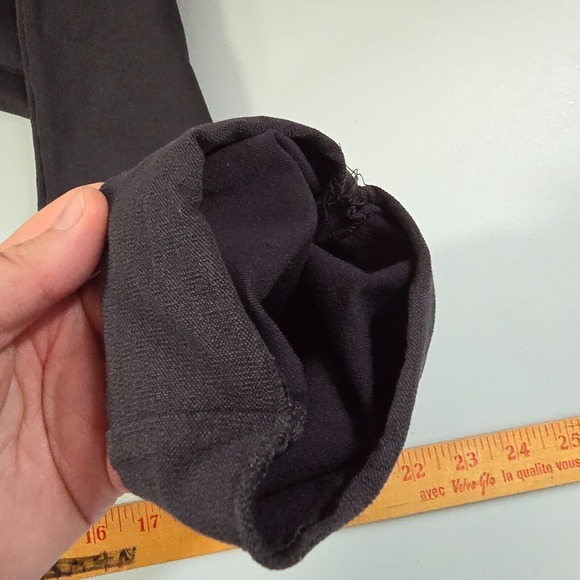 Eileen Fisher Pants Womens M Black Crepe Slim Ankle Minimalist Comfort Wear - Picture 12 of 13